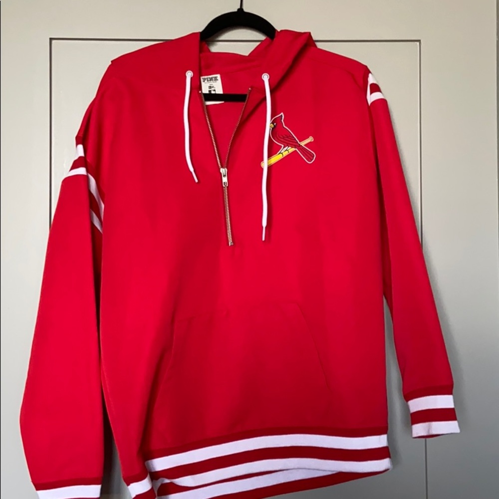 NWOT Victoria's Secret Pink Cardinals Windbreaker